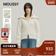 MOUSSY 1060 女028IAA70 2026早春新品 温柔风双头拉链翻领针织开衫