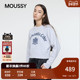 秋季 新品 文艺休闲风徽章字母套头针织衫 MOUSSY 010IA274 7281