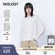 女028JSA70 MOUSSY 慵懒风通勤毛边宽松毛针织衫 新品 1021 2026春季
