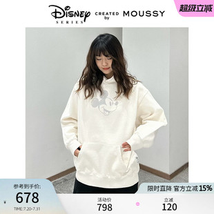 迪士尼联名新年米奇连帽卫衣女010ISY90 新品 3481 2025夏季 MOUSSY