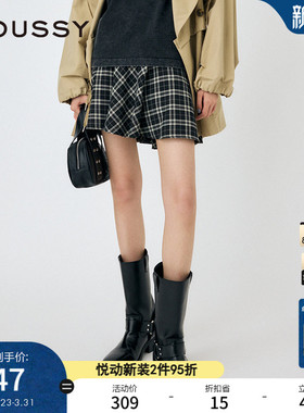 MOUSSY 春季新品美式复古风blokette格纹半身裙010HAS31-1601