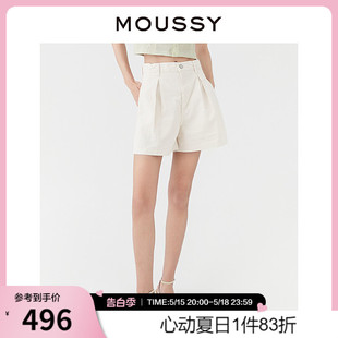 夏季 新品 简约设计高腰休闲短款 0000 MOUSSY 牛仔裤 女028GSA11