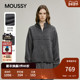 MOUSSY 3911 休闲通勤风立领双拉链针织毛衣010IA170 冬季 新品