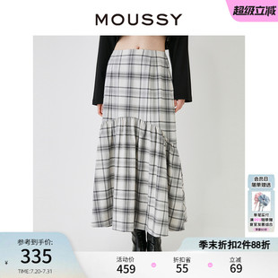 日系舒适优雅风清新格纹半身裙028HS930 新品 0351 夏季 MOUSSY