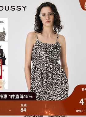 MOUSSY 2025夏季新品法式抽褶系带收腰小吊带上衣女010ISS30-6091