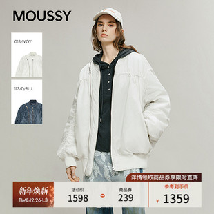 复古慵懒风廓形宽松棉服夹克女028IAA30 新品 2091 2025冬季 MOUSSY
