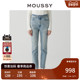 2023冬季 小脚牛仔裤 新品 MOUSSY 经典 水洗铅笔裤 女010GAA12 2730