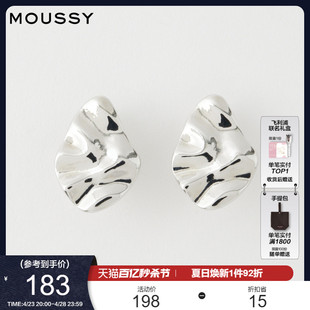 新品 金属花瓣图案设计感耳夹女010GAK50 夏季 MOUSSY 6830