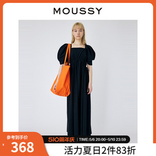 优雅气质通勤羊腿袖 MOUSSY 新品 镂空大摆连衣裙010GS730 夏季 2220