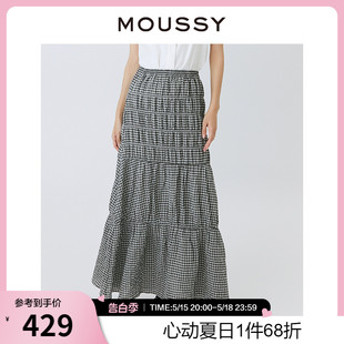 新品 日系田园风打揽小格纹半身裙女010GSS30 夏季 MOUSSY 2000