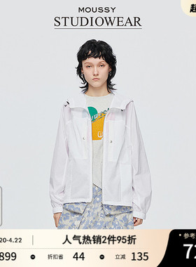 MOUSSY x STUDIOWEAR夏季新品户外风轻薄外套女028ISA30-3361
