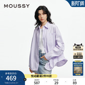 春季 028ISA30 新品 衬衫 3441 多巴胺春游简约宽松长袖 MOUSSY