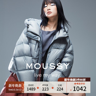 休闲做旧连帽90%鸭绒羽绒服女028HAA30 新品 2461 冬季 MOUSSY
