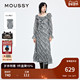格子连衣裙028IAA33 MOUSSY早秋新品 甜美清新荷叶边长袖 1001
