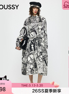 MOUSSY x Vaquera联名 2026春季新品画报风背带裙010JSF01-0091