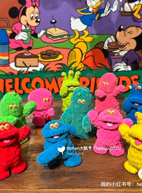 现货 日本正品 Kenelephant啃大象摩尔小怪兽植绒摆件小玩具收藏