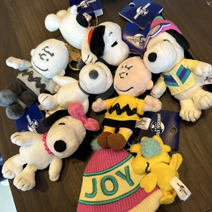 现货更新 日本usj环球影城史努比玩偶公仔挂件查理布朗糊涂塌客