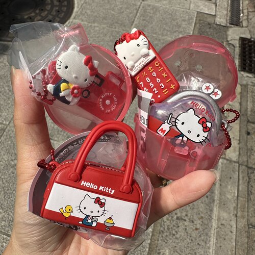 现货 日本Hello Kitty三丽鸥50周年扭蛋挂件吊饰