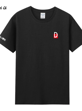 新款D德佑工作服短袖定制男女地产销售工衣纯棉t恤衫定制印字logo
