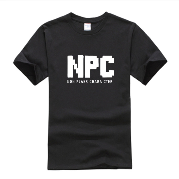 NPC道具合成创意游戏周边短袖t恤男女纯棉衣服情侣装上衣潮半袖夏图片