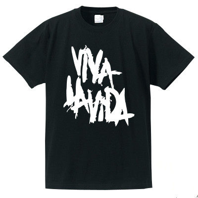 摇滚乐队t恤 coldplay Viva la vida 纯棉短袖 宽松圆领男女衣服图片