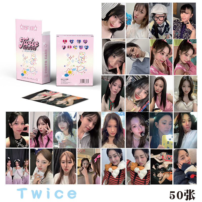 TWICE专辑小卡兔团镭射闪卡