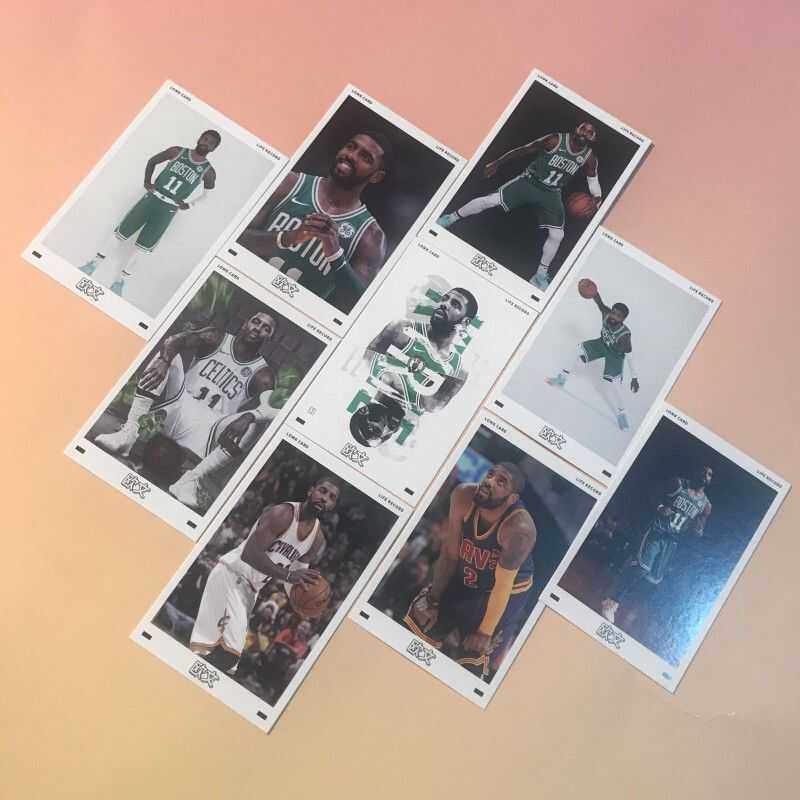 欧文留言卡LOMO卡片NBA球星周边写真照片自制40张3寸小卡珍藏卡片