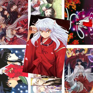 犬夜叉海报杀生丸桔梗奈落日暮戈薇动漫二次元卧室壁纸宿舍墙贴