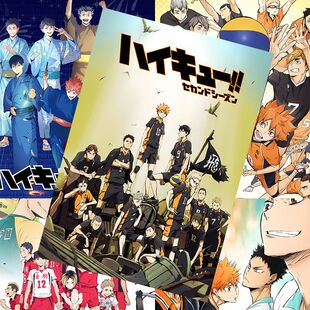 排球少年海报Haikyuu!日向翔阳影山飞雄高清动漫周边宿舍卧室墙纸