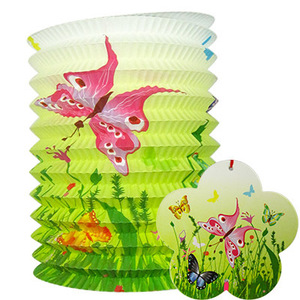 儿童玩具手风琴灯笼 DIY纸质手工春节中秋元旦元宵礼物幼儿园装饰