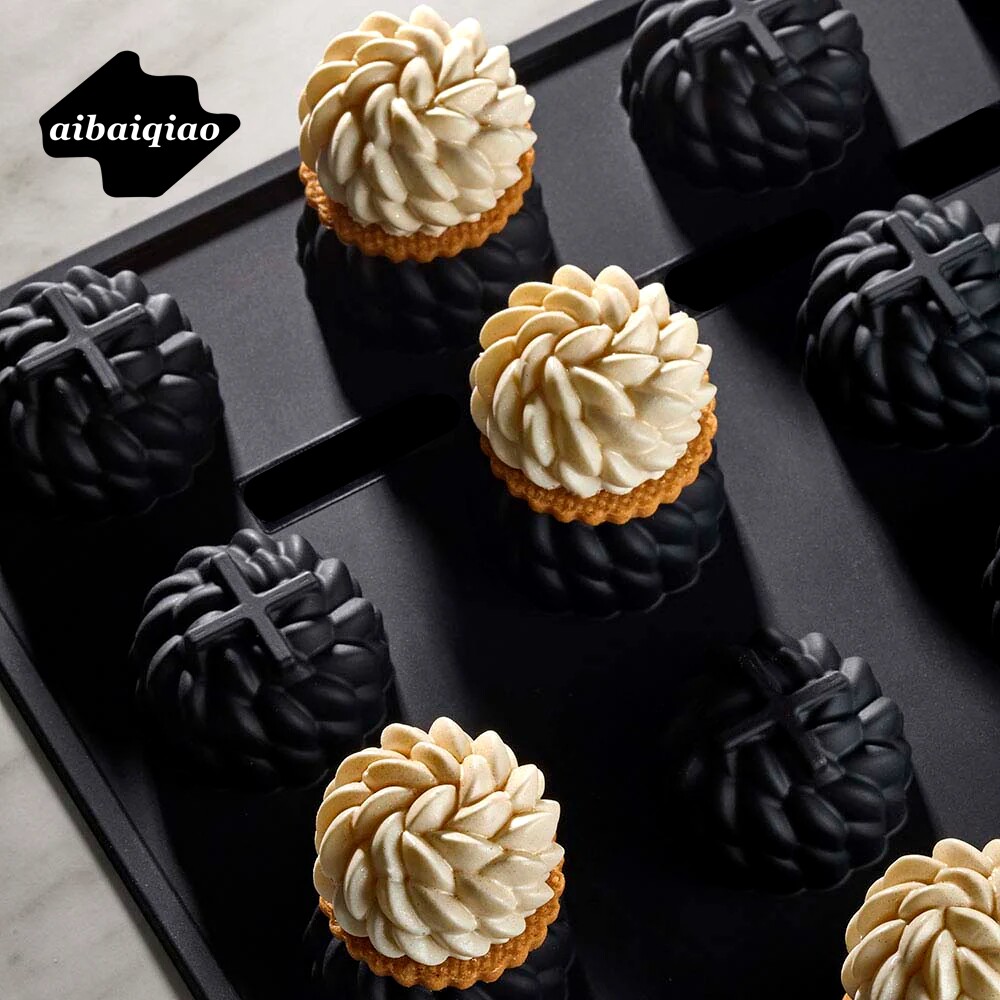 爱百巧 Mini 迷你法松硅胶模具 15连小圣奥诺雷甜点模 茶歇甜点模,厨房/烹饪用具,烘焙模具,淘宝优惠券,粉丝福利购,淘宝优惠卷