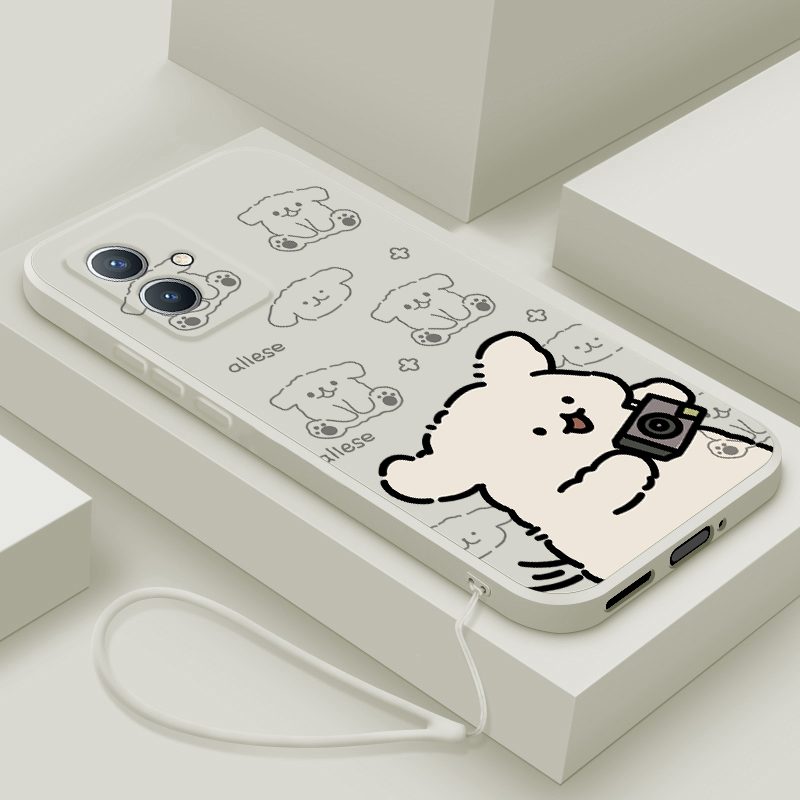 适用vivoy33s手机壳新款y33t男女生y33e液态硅胶软壳viv0丫卡通y32镜头全包y32t防摔y31s标准版保护套拍照狗