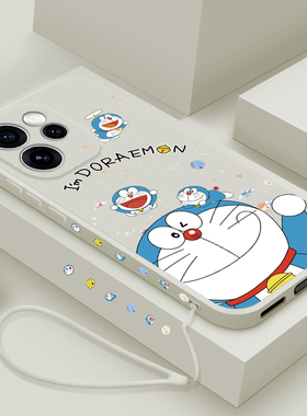 适用opporeno15手机壳新款oppo reno15pro液态硅胶软壳reno15c镜头全包防摔保护套男女生潮牌创意卡通机器猫