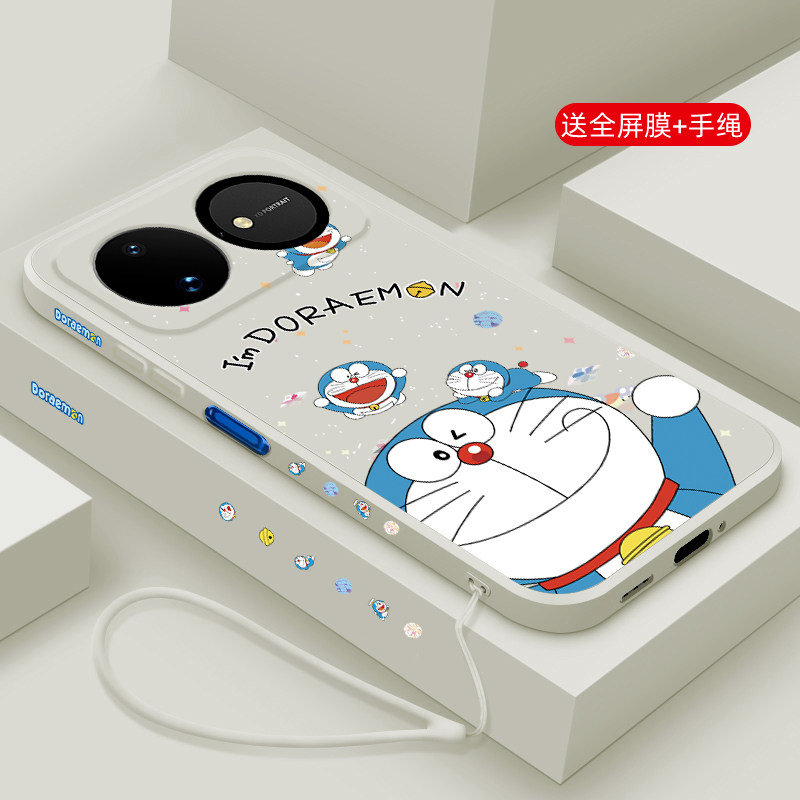 适用华为nova16手机壳新款nova16pro液态硅胶软壳nova16Ultra镜头全包防摔16z保护套男女潮牌卡通时尚机器猫