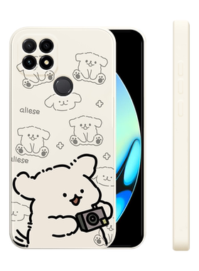 适用华为智选NZONES7pro+手机壳新款s7pro液态硅胶软壳中国移动s7男女生sp300镜头全包防摔保护套卡通拍照狗