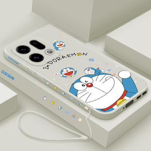 适用oppofindx9手机壳新款findx9pro液态硅胶软壳oppo镜头全包防摔保护套findx9男女生5G潮牌卡通时尚蓝胖子