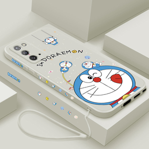 适用三星note20手机壳20Ultra新款Galaxy Note10液态硅胶保护套10+女plus全包note9防摔软壳note8外壳蓝胖子