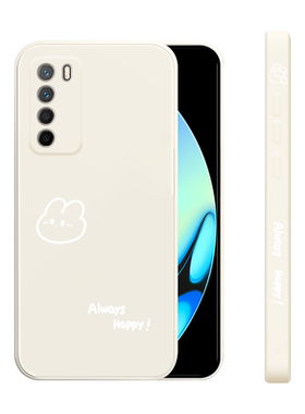 适用荣耀Play4手机壳4T新款华为荣耀play4Tpro液态硅胶pr0软壳男女生play3镜头全包防摔paly保护套网红开心兔