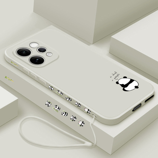 适用vivos50手机壳新品s50promini液态硅胶软壳vivo镜头全包防摔超薄保护套s50潮男女生网红创意卡通外壳熊猫