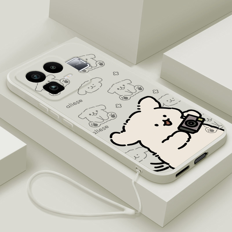 适用realme真我Neo8手机壳新款真我neo8液态硅胶软壳oppo镜头全包防摔保护套RMX8899男女情侣网红卡通招手狗,3C数码配件,手机保护套/壳,淘宝优惠券,粉丝福利购,淘宝优惠卷