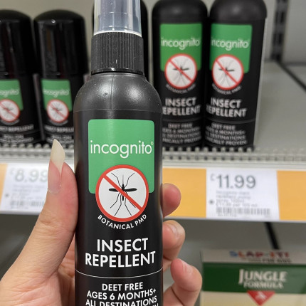 现货英国Incognito 天然安全驱蚊喷雾/防蚊水防蚊滚珠100ml防叮咬