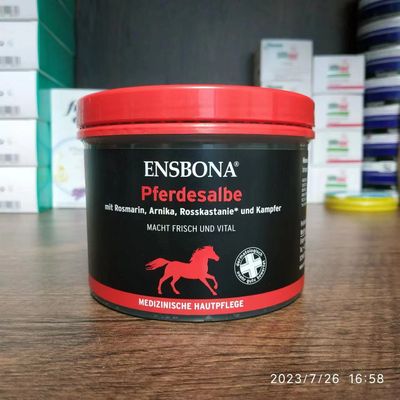 现货德国马膏 Ensbona 身体肌肉关节酸疼缓解颈椎痛腰部背部500ml