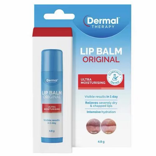 现货澳洲Dermal Therapy乐慕康 Lip Balm Stick唇膏保湿4.8g