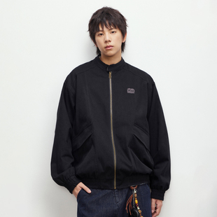 宽松格子纹外套 BETTWITH水洗复古双面穿哈灵顿夹克男秋冬日系工装