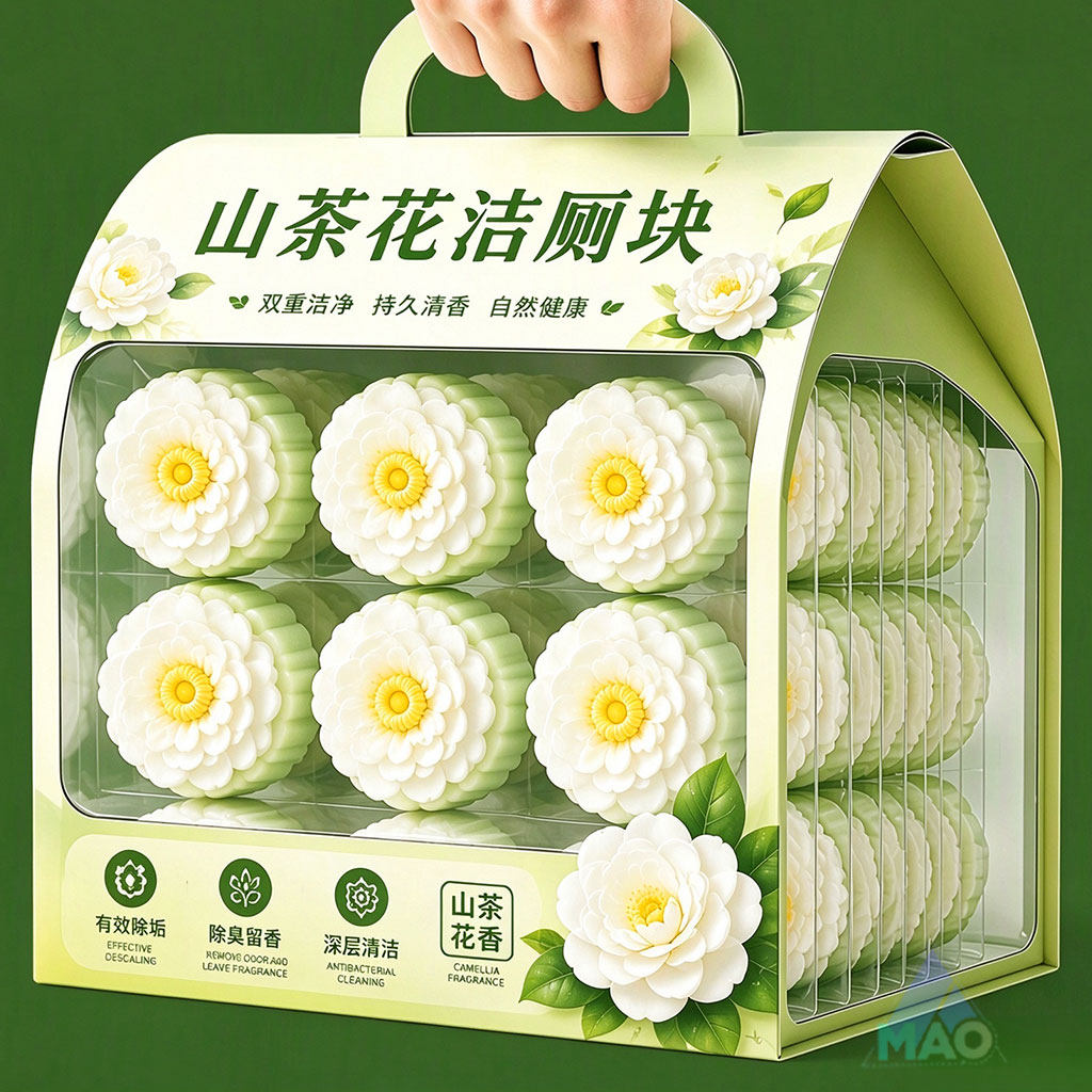 山茶花香双色双效洁厕宝除垢除臭