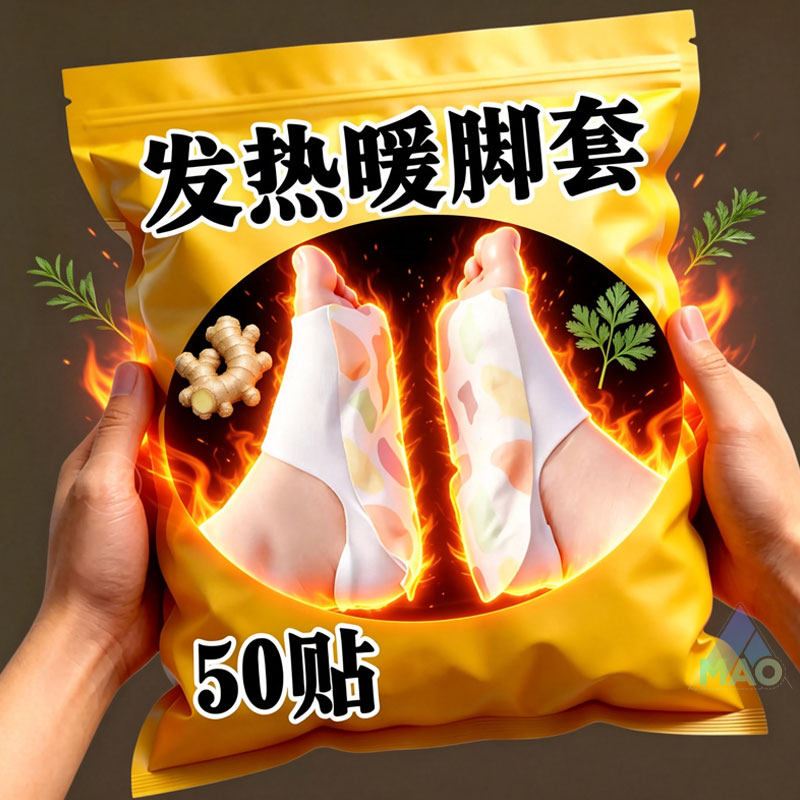 穿戴式发热脚套冬季热敷暖足