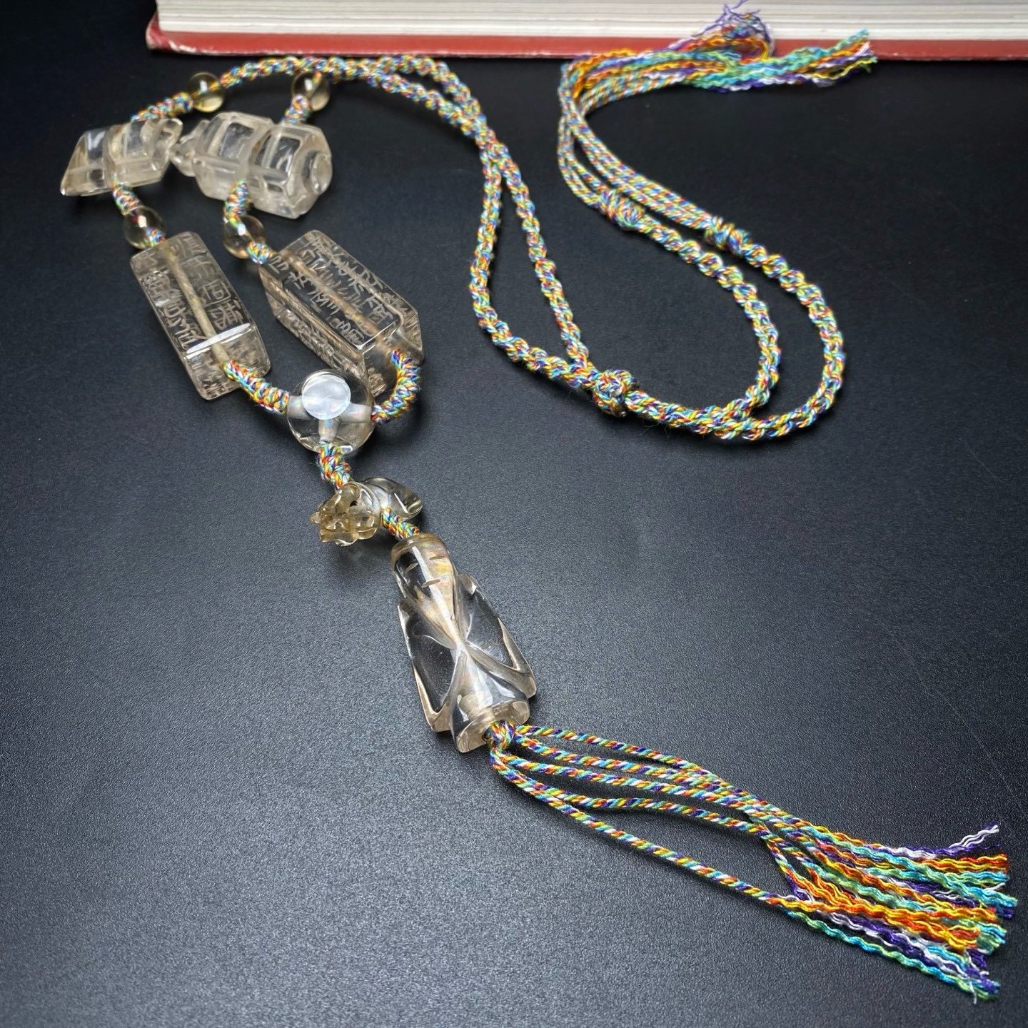 文玩老料白水晶君子佩老水晶翁仲工字佩司南佩刚卯编制项链毛衣链,饰品/流行首饰/时尚饰品新,颈饰,淘宝优惠券,粉丝福利购,淘宝优惠卷