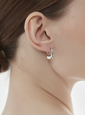 KITSH环扣逗号耳环女小众ins简约时尚潮酷时尚气质高级感耳钉耳圈