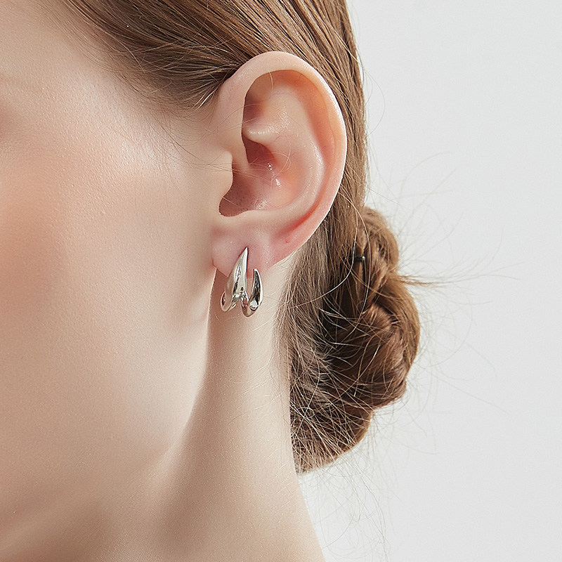 KITSH不规则双爪耳钉女小众简约ins高级耳环时尚通勤气质耳饰饰品,饰品/流行首饰/时尚饰品新,耳钉,淘宝优惠券,粉丝福利购,淘宝优惠卷