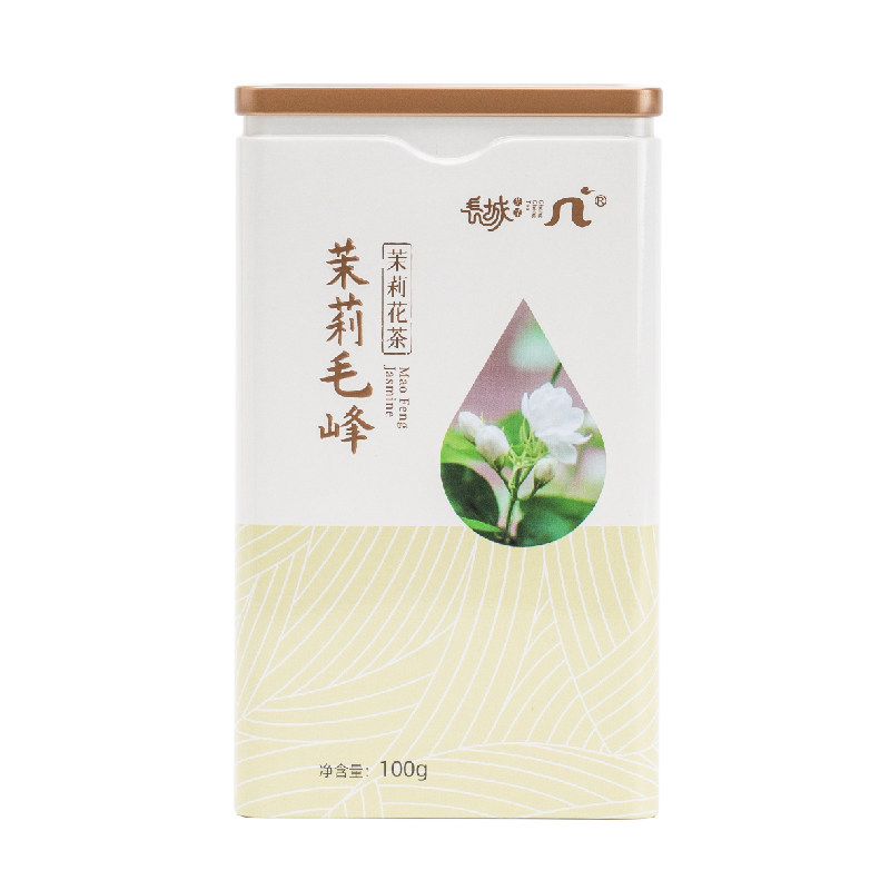 茉莉毛峰茶（茉莉花茶）罐装 实茉莉花茶
